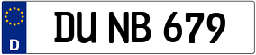 Trailer License Plate